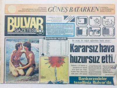 Bulvar Gazetesi 2 Temmuz 1982 - Kararsız Hava Huzursuz Etti GZ42408 - 1