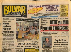 Bulvar Gazetesi 20 Ağustos 1983 - Kazım Taşkent 90 Yaşında Bir Delikanlı GZ62606 - 1