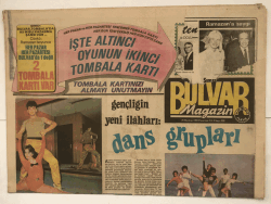 Bulvar Gazetesi 20 Haziran 1983 Magazin Eki - Dans Grupları GZ5419 - 1