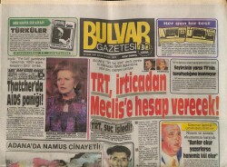 Bulvar Gazetesi 20 Ocak 1987 - TRT , İrticadan Meclise Hesap Verecek! GZ62578 - 1