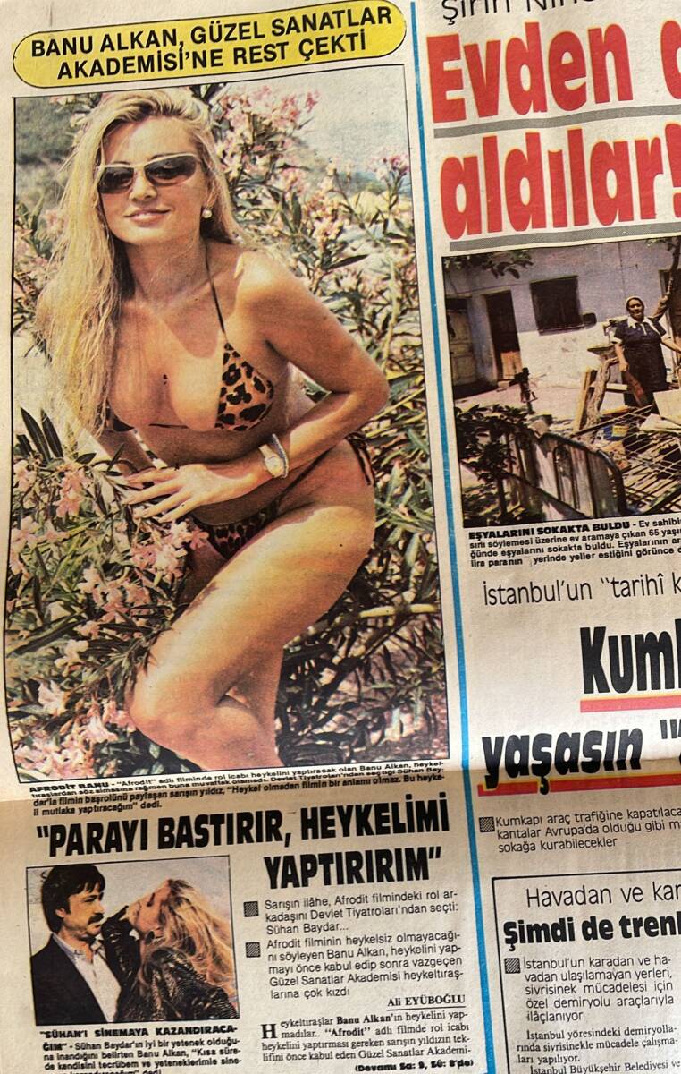 Bulvar Gazetesi 21 Ağustos 1987 - Banu Alkan Güzel Sanatlar Akademisine Rest Çekti - Michael Jackson'a 150 Milyon Dolarlık Babalık Davası GZ153280 - 2