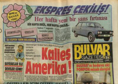 Bulvar Gazetesi 21 Mart 1987 - Feri Cansel 18 Yılına Mal Oldu !.. GZ70280 - 1