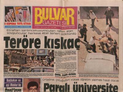 Bulvar Gazetesi 21 Temmuz 1988 - Turgut Özala Hızlı Hac GZ89019 - 1
