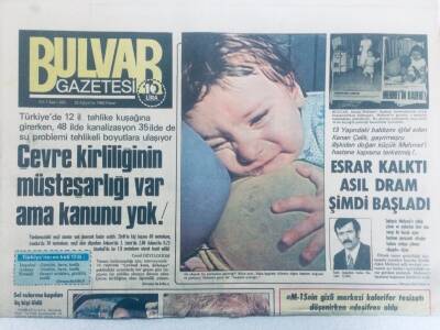 Bulvar Gazetesi 22 Ağustos 1982 - Çevre Kirliliğinin Müsteşarlığı Var Kanunu Yok GZ40589 - 1