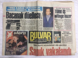 Bulvar Gazetesi 22 Şubat 1986 - Türkleri Bulgar Yapma Kampanyası Tamamlandı - GZ17642 - 1