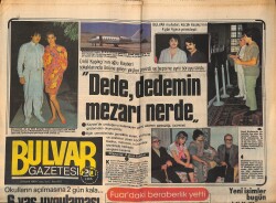 Bulvar Gazetesi 23 Eylül 1983 - Ahu Tuğba , Gönül Yazar'ın Kanatları Altına Girdi ! - Yıldırım Gürses'in Sözleri Arabeskçileri Çok Üzdü ! GZ159203 - 1