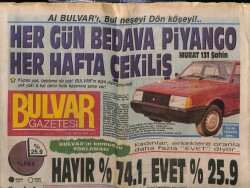 Bulvar Gazetesi 23 Eylül 1988 - Oy İçin Naim Süleymanoğlu Harcandı GZ61378 - 1