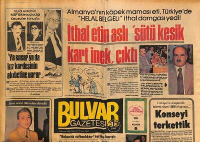 Bulvar Gazetesi 23 Kasım 1984 - Alman Donanması Antalyada GZ77082 - 1