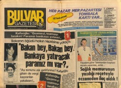 Bulvar Gazetesi 24 Ağustos 1983 - Banu Alkan Bataklık Gülü GZ62602 - 2