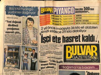 Bulvar Gazetesi 24 Ekim 1983 - Beyrutta Patlama 135 Amerikalı Öldü GZ72122 - 2