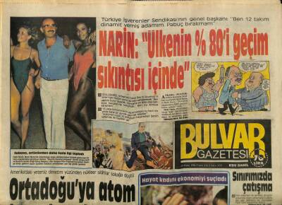 Bulvar Gazetesi 24 Ekim 1986 - Sabancı Artistlerden Daha Fazla İlgi Topladı GZ62619 - 2