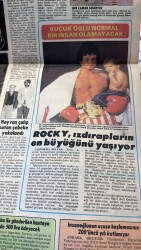 Bulvar Gazetesi 24 Eylül 1983 - Rocky , Izdırapların En Büyüğünü Yaşıyor - Muhammet Kaşıkçı Debbie'yi Seviyor GZ159204 - 2