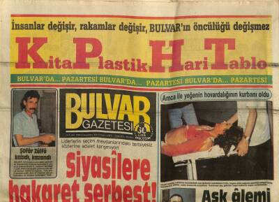 Bulvar Gazetesi 24 Eylül 1986 - Siyasilere Hakaret Serbest! GZ62538 - 2