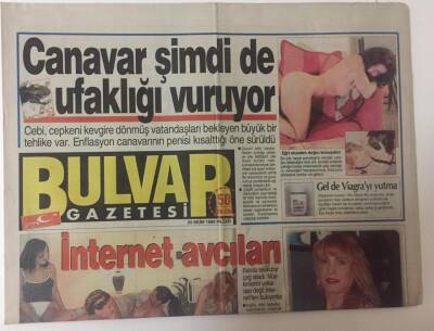 Bulvar Gazetesi 25 Ekim 1998 - Mine Avşar Beni Güldüren Çok Yaşar GZ26851 - 1