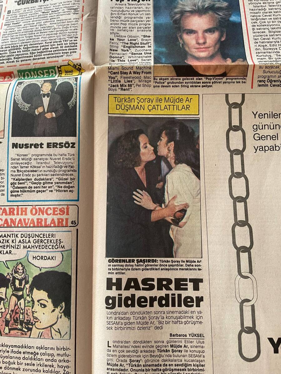 Bulvar Gazetesi 25 Haziran 1988 - Türkan Şoray İle Müjde Ar Düşman Çatlattılar - Cevat Kurtuluş Mat Etti GZ149378 - 2