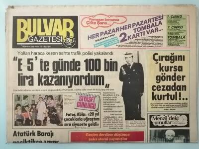 Bulvar Gazetesi 26 Haziran 1983 Atatürk Barajı Geciktikçe Zarar Artıyor -GZ14714 - 1