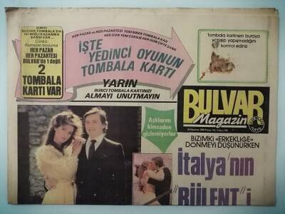 Bulvar Gazetesi 26 Haziran 1983 Bülent Ersoy Olayı -GZ14952 - 1