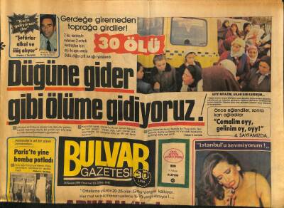 Bulvar Gazetesi 26 Kasım 1984 - Müjde Ar Evlilik Kavramı Eskidi ! GZ77090 - 1