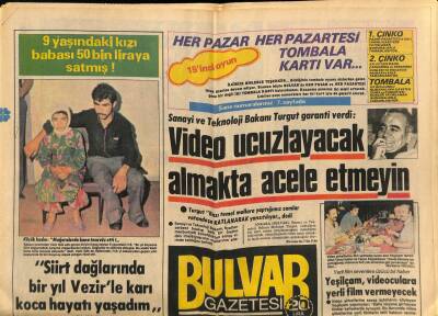 Bulvar Gazetesi 27 Ağustos 1983 - Atatürk Barajını , Bir Türk Firması Yapacak GZ62600 - 2