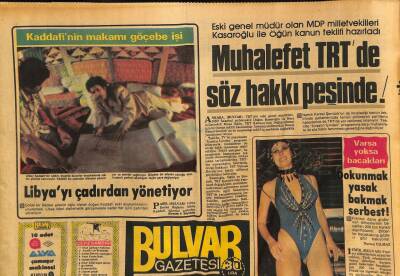 Bulvar Gazetesi 27 Kasım 1984 - Muhalefet TRTde Söz Hakkı Peşinde GZ77089 - 1