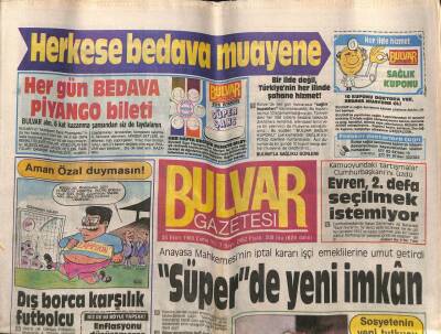 Bulvar Gazetesi 28 Ekim 1988 - Hülya Avşarda Büyük Saat Modasının İlk Uygulayanlarından GZ70237 - 2
