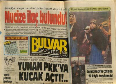 Bulvar Gazetesi 28 Şubat 1987 - Kancayı Sibel Cana taktı GZ62631 - 1