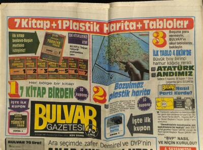 Bulvar Gazetesi 29 Eylül 1986 - Türkan Şoray Beni Hayata Biricik Kızım Yağmur Bağlıyor GZ62633 - 2