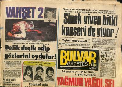 Bulvar Gazetesi 29 Kasım 1985 - Hülya Avşar Ağladı Yönetmen Korktu GZ118711 - 1