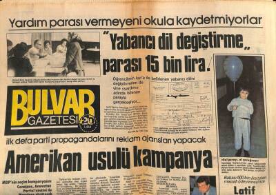 Bulvar Gazetesi 3 Eylül 1983 - Akdeniz Oyunları Bugün Açılıyor GZ62593 - 2