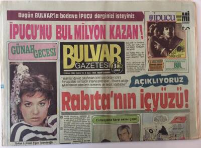 Bulvar Gazetesi 3 Nisan 1987 - Özal Önce Diyalog Sonra La Haye ! GZ28588 - 1
