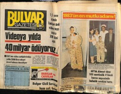 Bulvar Gazetesi 3 Ocak 1983 - İstanbulda 5000 Kişiye 1 Otobüs Düşüyor GZ61361 - 2