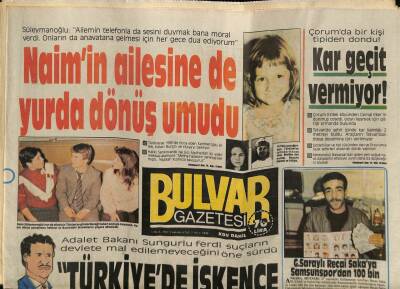Bulvar Gazetesi 3 Ocak 1987 - Harika Avcı Açılıp Saçıldıkça Seyircisi Azaldı GZ62617 - 1