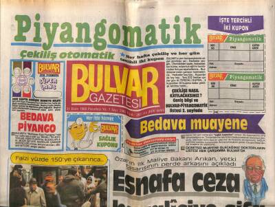 Bulvar Gazetesi 31 Ekim 1988 - Irak Askeri 2 Köylümüze Ateş Açtı GZ70239 - 2