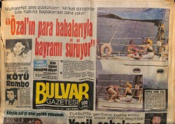 Bulvar Gazetesi 4 Haziran 1987 - Özalın Para Babalarıyla Bayramı Sürüyor GZ70256 - 1