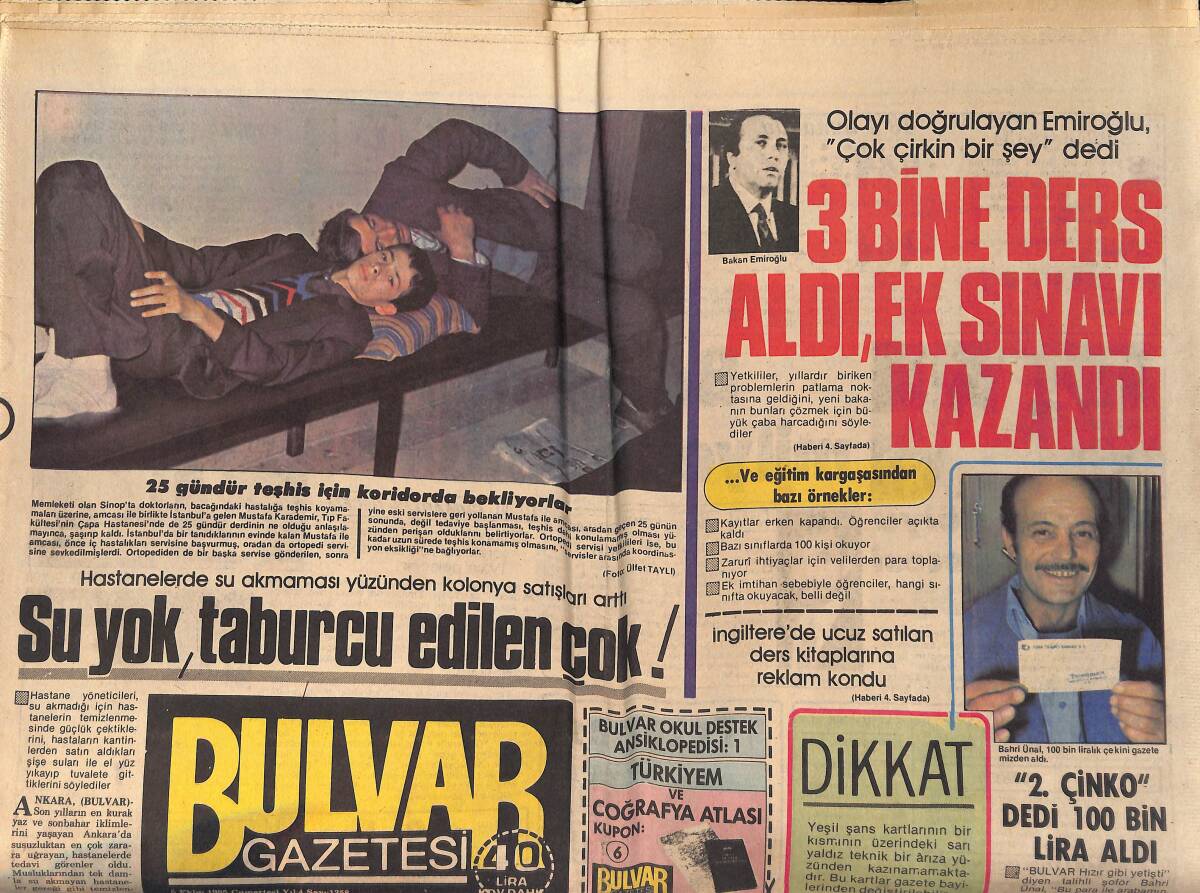 Bulvar Gazetesi 5 Ekim 1985 - Banu Alkan , Son Filminde Ünlülerin Fotoğrafçısı Erol Aktar'ı Oynattı GZ159214 - 1