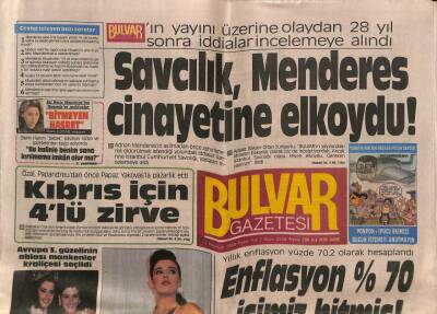 Bulvar Gazetesi 5 Haziran 1988 - Prof. İnal , Sarımsaklı Barajında Boğuldu GZ81494 - 1