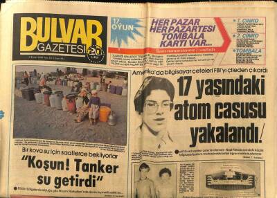 Bulvar Gazetesi 6 Eylül 1983 - Çetiner Iraka Gitti GZ60690 - 2
