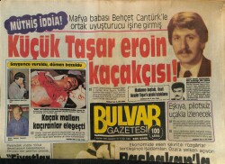Bulvar Gazetesi 6 Haziran 1987 - Küçük Taşar Eroin Kaçakçısı ! GZ62016 - 1