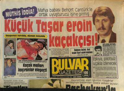 Bulvar Gazetesi 6 Haziran 1987 - Küçük Taşar Eroin Kaçakçısı ! GZ62016 - 1