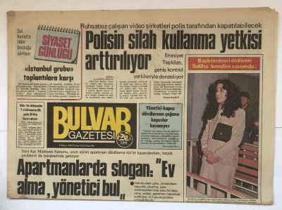 Bulvar Gazetesi 6 Mayıs 1983 Magazin Eki - Sidede Dolmuşlar 7.5 Kilometrelik Yola 50 Lira Ücret Alıyor GZ5381 - 2