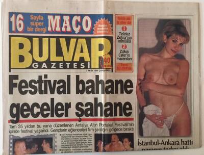 Bulvar Gazetesi 7 Ekim 1998 - Festival Bahane Geceler Şahane GZ28597 - 1