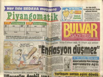 Bulvar Gazetesi 7 Kasım 1988 - Turan Çevikin Yazıhanesini Polis Bastı GZ61369 - 1