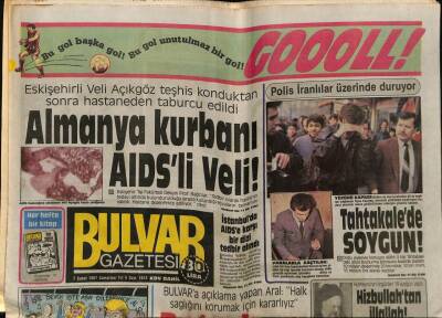 Bulvar Gazetesi 7 Şubat 1987 - İbrahim Tatlıses e Kürtçülük Suçlaması GZ62573 - 1