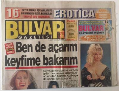 Bulvar Gazetesi 7 Şubat 1998 - Demet Şener Zor Günler Yaşıyor GZ26728 - 1
