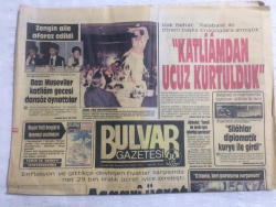 Bulvar Gazetesi 8 Eylül 1986 - Katliamdan Ucuz Kurtulduk - GZ17634 - 2