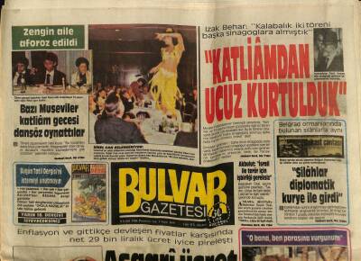 Bulvar Gazetesi 8 Eylül 1986 - Sibel Can Eğlendiriyor GZ62533 - 2
