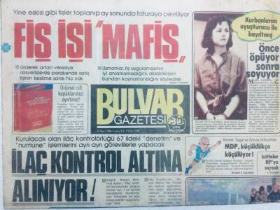 Bulvar Gazetesi 8 Mart 1985 - İlaç Kontrol Altına Alınıyor GZ42084 - 1
