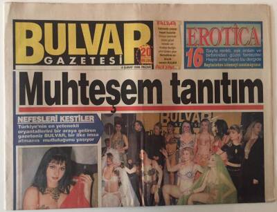 Bulvar Gazetesi 8 Şubat 1998 - En Yetenekli Oryantalller Bir Araya Geldi Yarışma Tanıtımı Final Havasında Geçti GZ26730 - 1