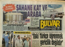 Bulvar Gazetesi 9 Haziran 1987 - Özal Havada Tehlike Atlattı ! GZ62015 - 2