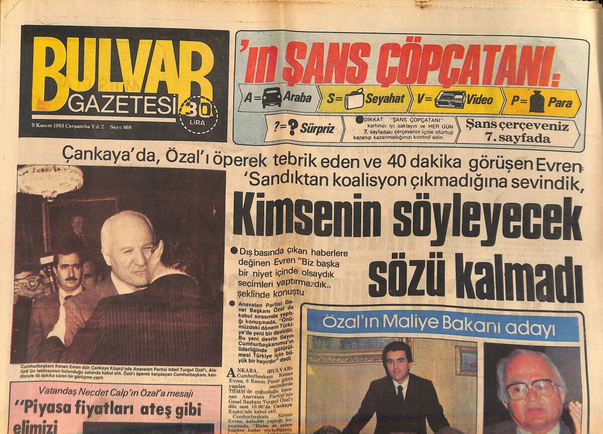Bulvar Gazetesi 9 Kasım 1983 - Mutlu Olamayan Brigitte Bardot , Çareyi Ölümde Aradı GZ159225 - 1